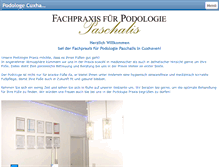 Tablet Screenshot of podologie-praxis-paschalis.de